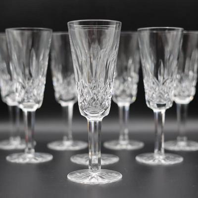 WATERFORD Crystal Lismore Claret Champagne Glasses (Set of 8)