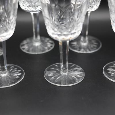 WATERFORD Crystal Lismore Wine Glasses (Set of 8)