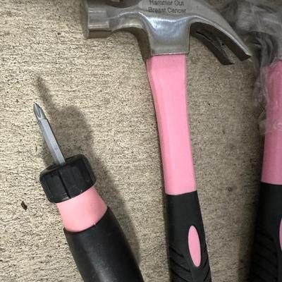Pink Hammer and Screwdriver Lot