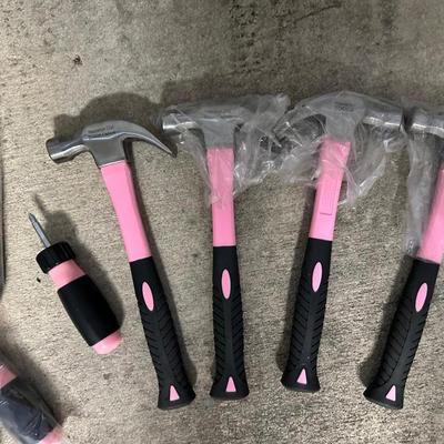 Pink Hammer and Screwdriver Lot