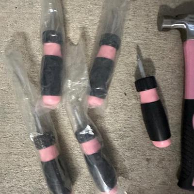 Pink Hammer and Screwdriver Lot