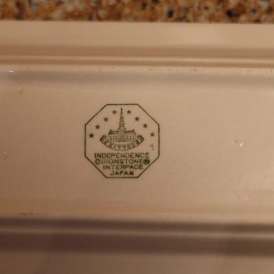 Vintage Independence Ironstone Butter Dish