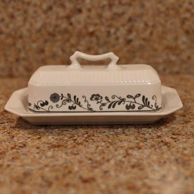 Vintage Independence Ironstone Butter Dish