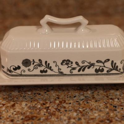 Vintage Independence Ironstone Butter Dish