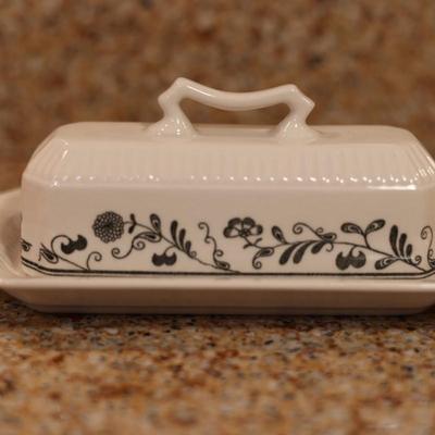 Vintage Independence Ironstone Butter Dish
