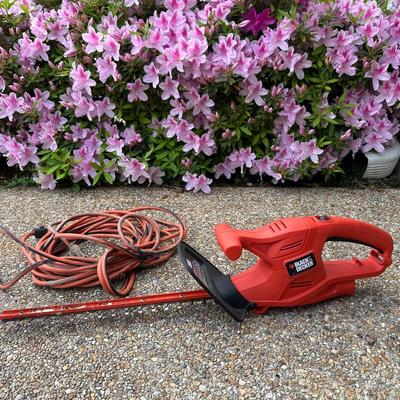 Black & Decker Hedge Trimmer & Extension Cord