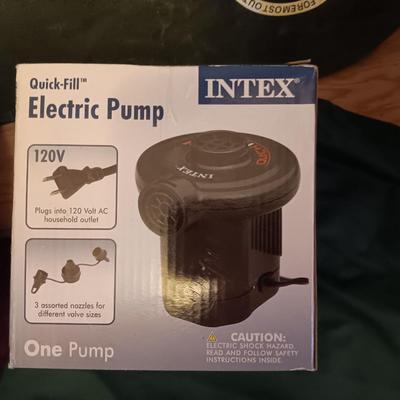 Cabela's camping mattress with electric air pump and inflatable pillow