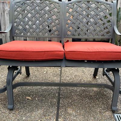 Two Outdoor Chairs and One Bench