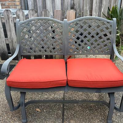 Two Outdoor Chairs and One Bench
