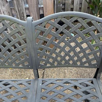 Two Outdoor Chairs and One Bench