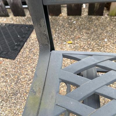 Two Outdoor Chairs and One Bench