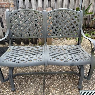 Two Outdoor Chairs and One Bench