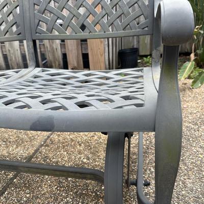 Two Outdoor Chairs and One Bench