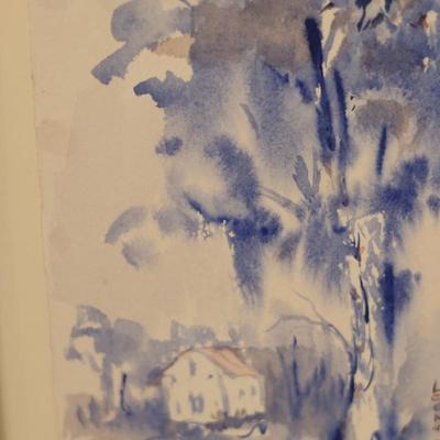 Three Vertical Signed & Framed Original Artwork (3)