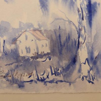 Three Vertical Signed & Framed Original Artwork (3)