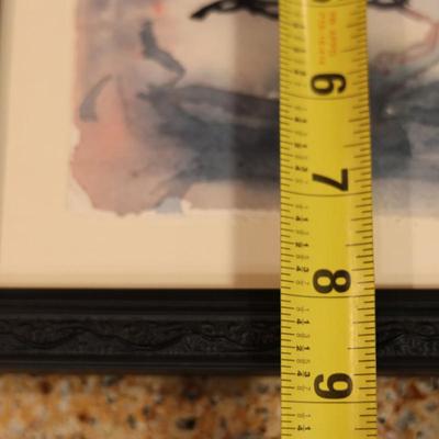 Three Vertical Signed & Framed Original Artwork (3)