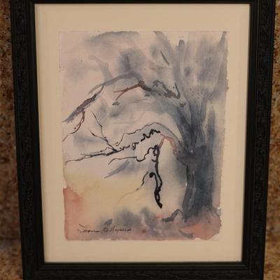 Three Vertical Signed & Framed Original Artwork (3)