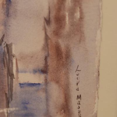 Three Vertical Signed & Framed Original Artwork (3)