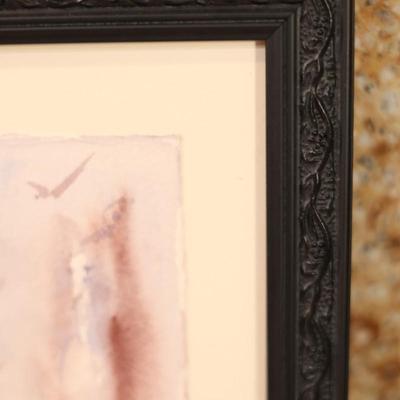 Three Vertical Signed & Framed Original Artwork (3)