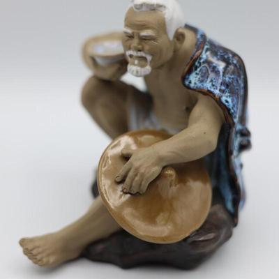 Vintage Chinese Shiwan Mudman Figurine