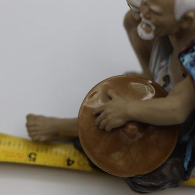Vintage Chinese Shiwan Mudman Figurine