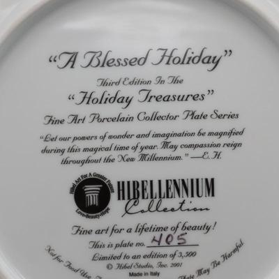 Edna Hibel "A Blessed Holiday" Plate # 405