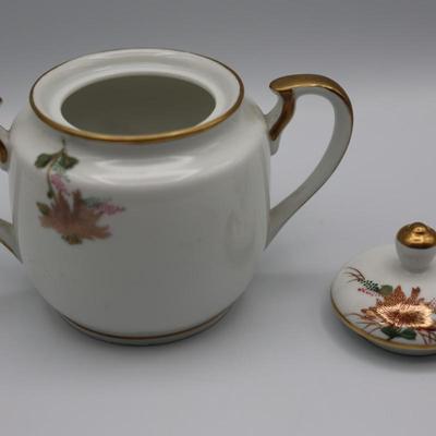 Vintage Japanese Teapot, Sugar Bowl & Creamer