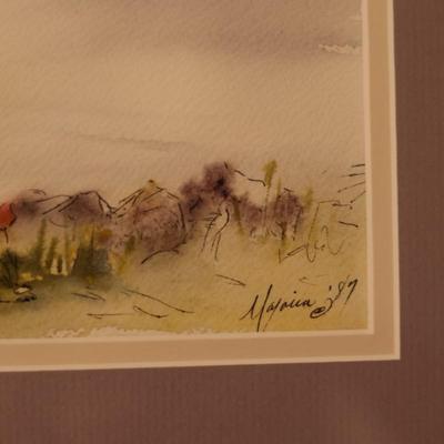 Two Framed & Signed Original Artwork (2)