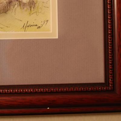 Two Framed & Signed Original Artwork (2)