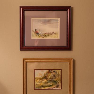 Two Framed & Signed Original Artwork (2)