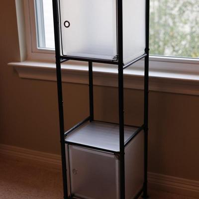 Metal Storage Shelf w/ 2 Cabinets