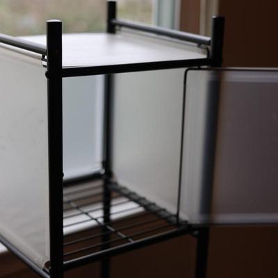 Metal Storage Shelf w/ 2 Cabinets