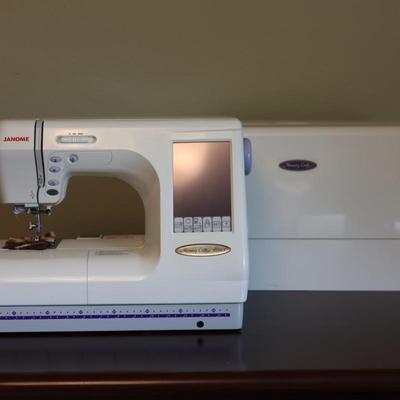 Memory Craft 10001 Computerized Sewing/Embroidery Machine W/ Rolling Luggage