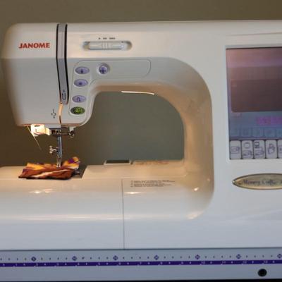 Memory Craft 10001 Computerized Sewing/Embroidery Machine W/ Rolling Luggage