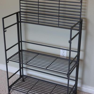 Collapsable Three Shelving Unit