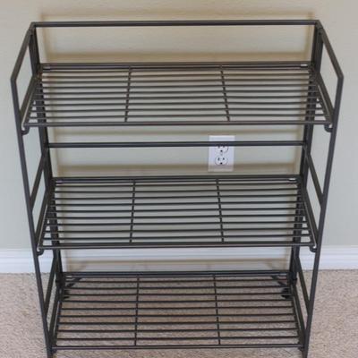 Collapsable Three Shelving Unit