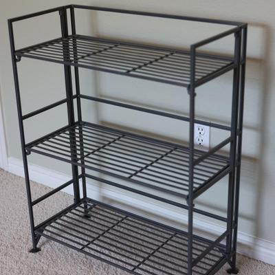 Collapsable Three Shelving Unit