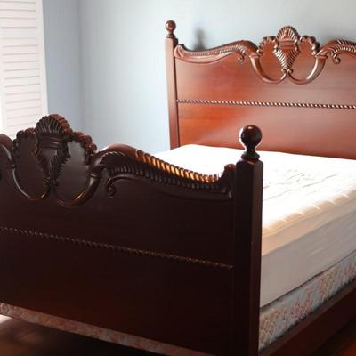 Decorative Wood Double Bed Frame (See Description)