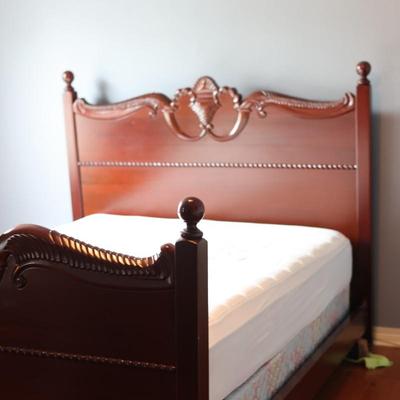 Decorative Wood Double Bed Frame (See Description)