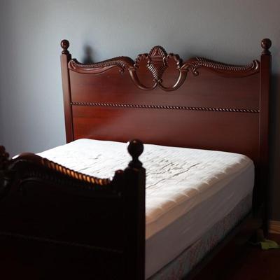 Decorative Wood Double Bed Frame (See Description)