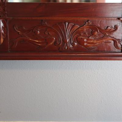 Vertical Decorative Wood Mirror