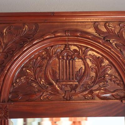 Vertical Decorative Wood Mirror