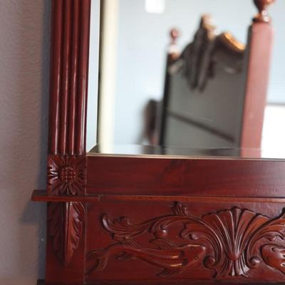 Vertical Decorative Wood Mirror