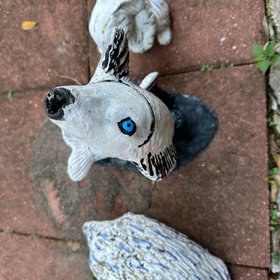 Three Garden Decor Statues