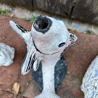 Three Garden Decor Statues