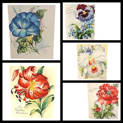 17 Vintage Greeting Cards by: A Sunshine Card & Pretty Petals