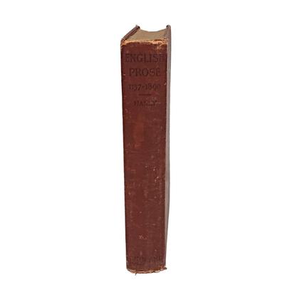 Antique Literature Book: English Prose
