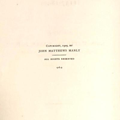 Antique Literature Book: English Prose