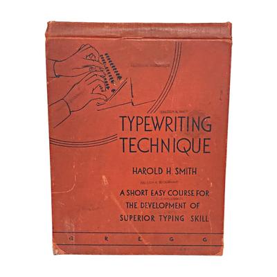 2 Antique Books: The Science of Baseball & Typewriting Techniques