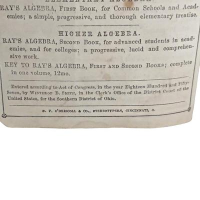 4 Antique Educational Books: Intellectual Arithmatic, Elementary Spelling x 2 & The Normal Mind